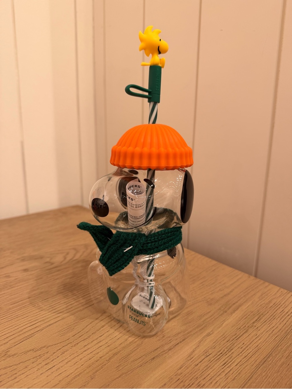 Starbucks and peanuts collab 2026 snoopy glass cup